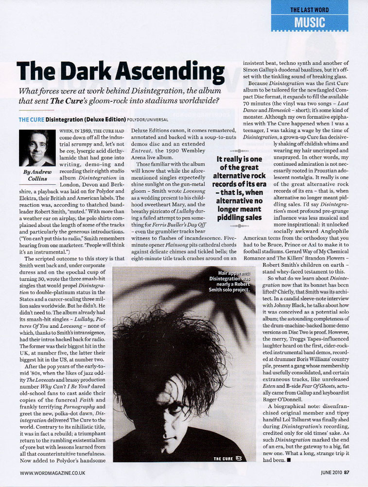 The Cure 2010 Reviews